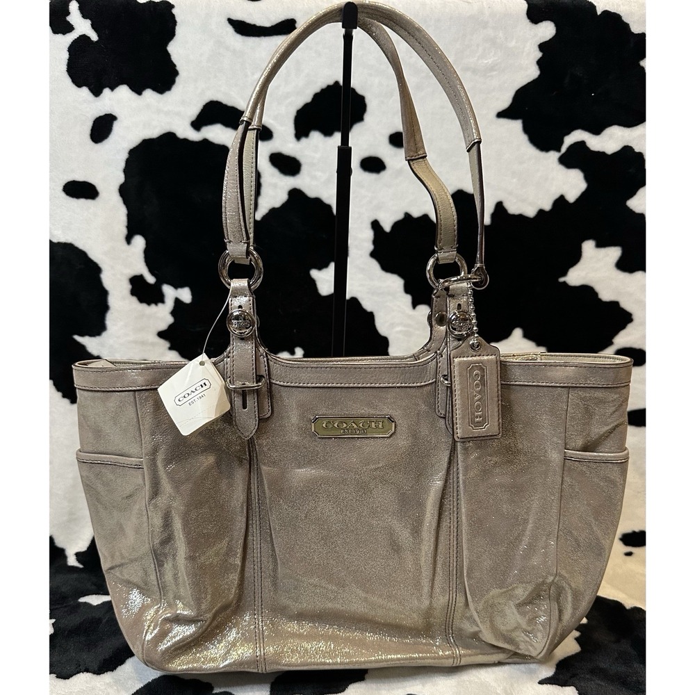 COACH Pewter Gallery East West Tote Bag - NEW WITH TAGS